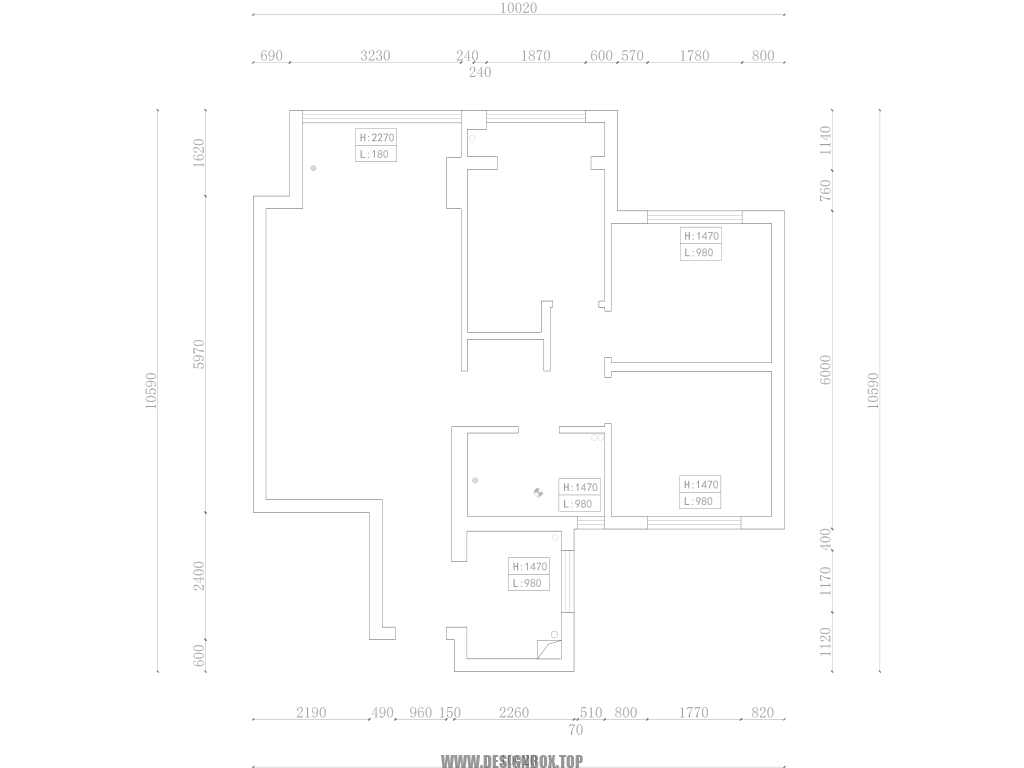 图片[2]-汴河路小区安置房【已更2个户型】-设计盒子