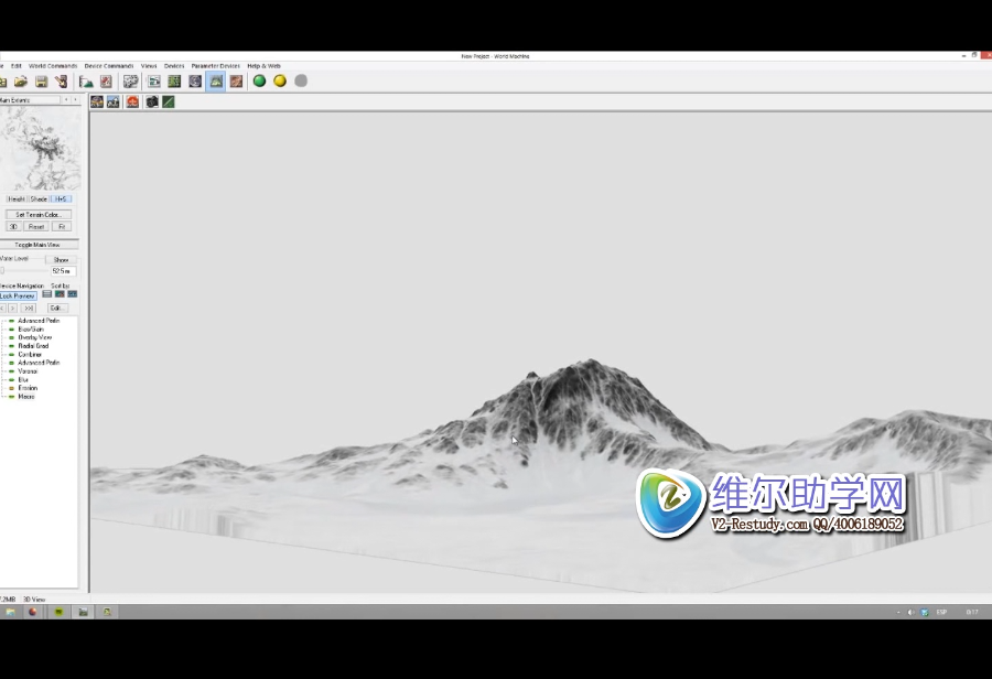 图片[2]-3dmax VS WorldMachine高精度低面数真实地形建模视频教程-设计盒子